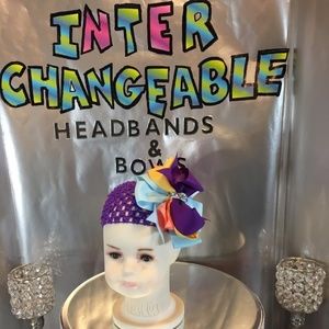 Infants and girls interchangeable headbands & bows